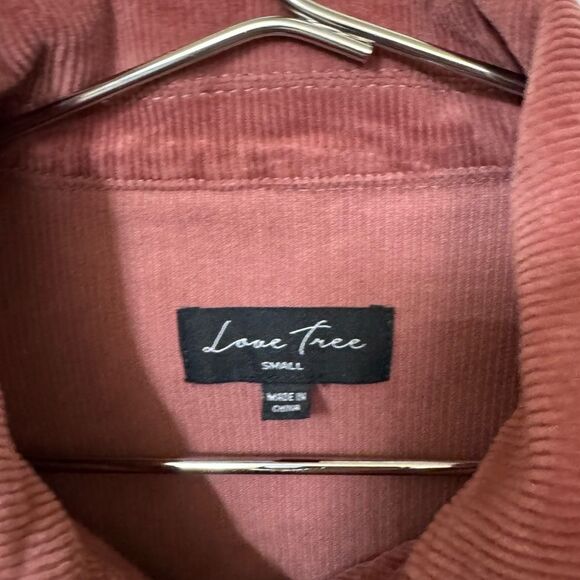 High End Love Tree Corduroy Cropped Retro Trucker Jacket MINTY Women’s S - Picture 4 of 4